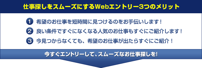 エントリー3つのメリット